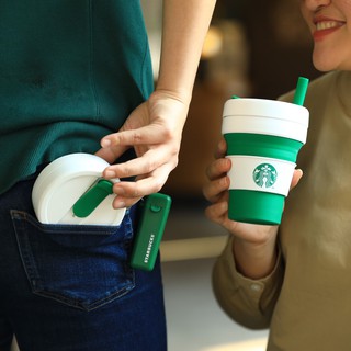 STARBUCKS Foldable Reusable Straw สตาร์บัคส์หลอดพับได้ ของแท้ 100%