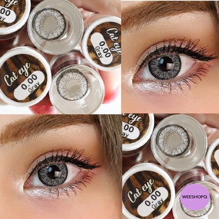 cat eye gray (lovelylens) คอนเเทคเลนส์ บิ๊กอาย ลายฮิตใน Tiktok ตาหวาน โต ตัดขอบ เเฟชั่น