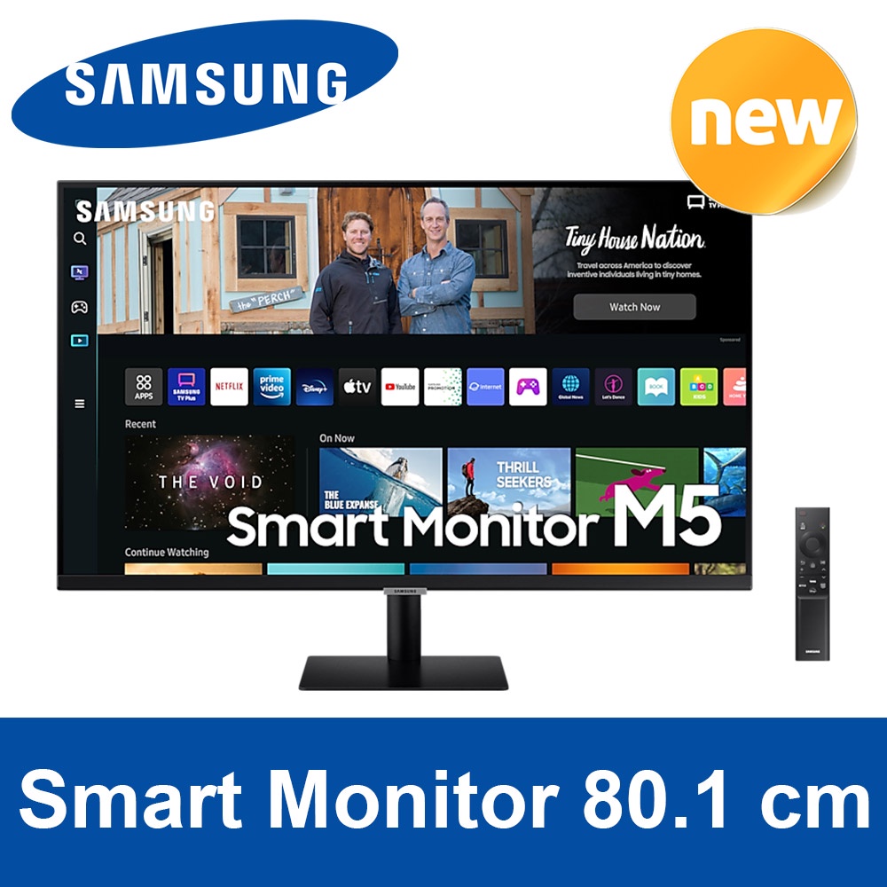 SAMSUNG LS32BM502EK Smart Monitor M5 32Inch 80.1cm IOT Hub Workspace