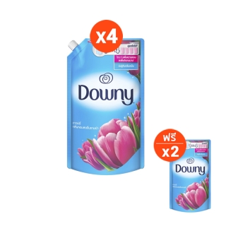 [ซื้อ 4 แถม 2] Downy ดาวน์นี่ น้ำยาปรับผ้านุ่ม สูตรเข้มข้น ชนิดถุงเติม Concentrated Fabric Softener Refill 1.3-1.35L x 6ถุง
