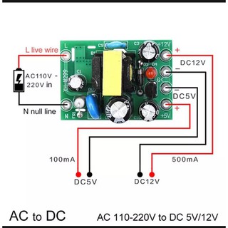 ชุดจ่ายไฟ5V., 12V.วัตต์เต็ม