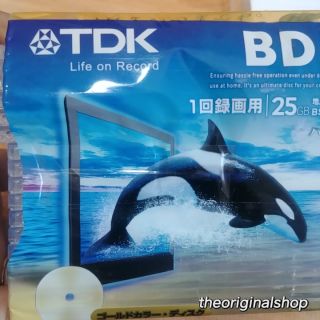 แผ่นเปล่า Blu-ray BD-R TDK 25GB 1-4x 【ใหม่】ญึ่ปุ่น ขายเป็นแผ่น