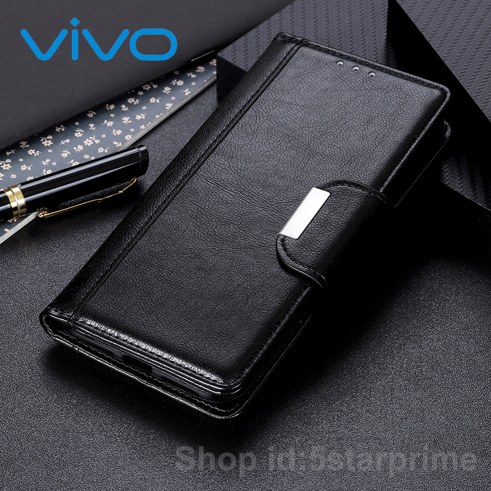 Vivo Y19s Y200 5G Y03t Y28s V30e Y28 Y18 Y03 /V30 Pro /X100 Pro Y27s V29e Y02t Y17s V29 Y27 Y36 X90 Pro V27 Y02A Y16 Y22s Y35 V25 Pro Y02s Y30 5G X80 Pro T1 T1x Y33T Y01 V23 V23e Y15s Y21T Y76 Y33s Y21 เคสโทรศัพท์หนังฝาพับพร้อมช่องใส่บัตรสําหรับVIVO