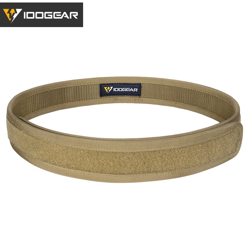 Idogear 3425 สายรัดเอวยุทธวิธี 1.5 นิ้ว ห่วงเข็มขัดด้านใน สีดํา/สีกากี สําหรับเกมสงคราม