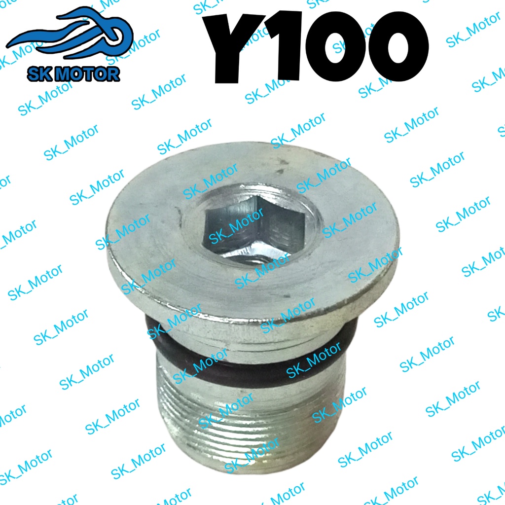 Yamaha Y100 SPORT / Y110 SS Bolt ด้านหน้าส้อม Nut Cap Bolt พร้อม O-Ring / Penutup Fork Tube Depan