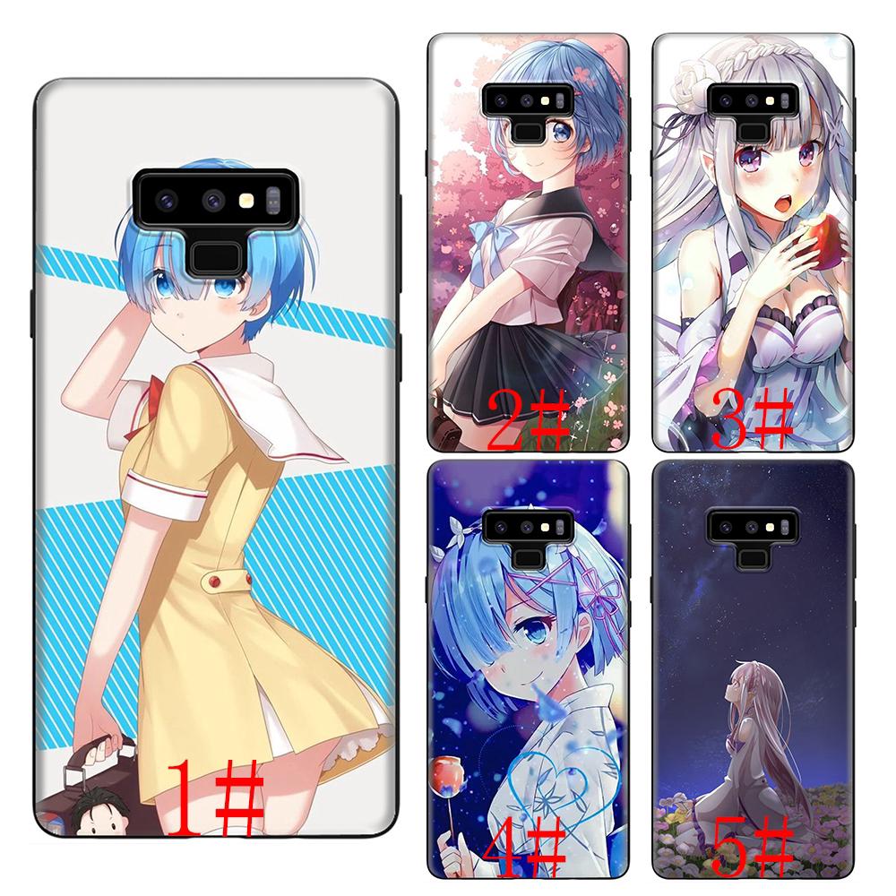 RE Zero Starting Life in Another World Samsung A 5 A 7 A 8 A 9 j 6 Note 8 9 2018 Soft Case