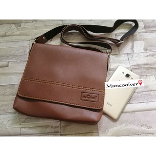 กระเป๋าสะพายพาดบ่า กระเป๋าสะพายข้าง สะพายไหล่ ผู้ชาย หนัง PU-M-CASE-119