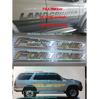 สติ๊กเกอร์ FORTUNER / LAND CRUISER / SURF ติดข้างประตู TOYOTA