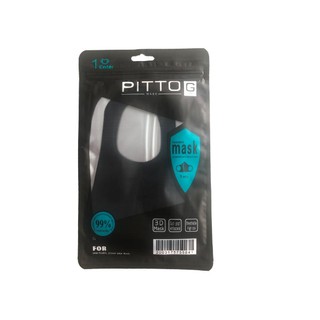 PITTO หน้ากากป้องกันฝุ่น M-01 สีดำ **1 ชิ้นต่อแพ๊ค จำกัด 50 ชิ้น ต่อออเดอร์**