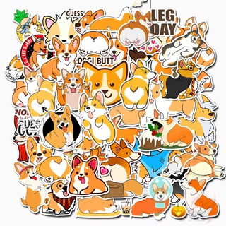 50Pcs/Set ❉ Corgi Series 01 สติ๊กเกอร์ ❉ Pets Dogs DIY Fashion Mixed Waterproof Doodle Decals สติ๊กเกอร์