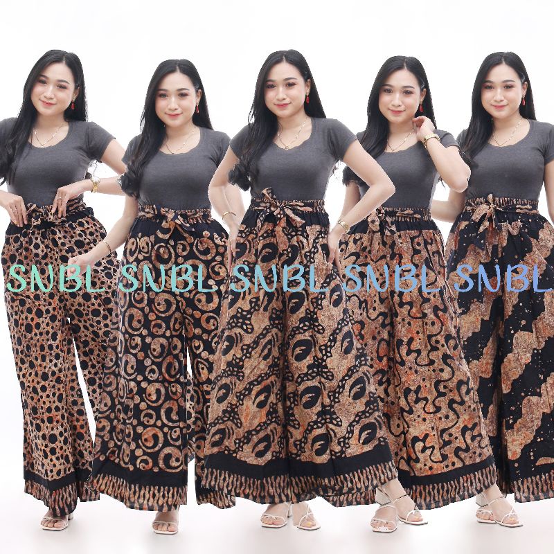 Snbl RAMIA KULOT SOGAN MOTIF BATIK JARIK LAWASAAN PEKALONGAN PALZO CULLOTES กางเกง BATIK KULOT