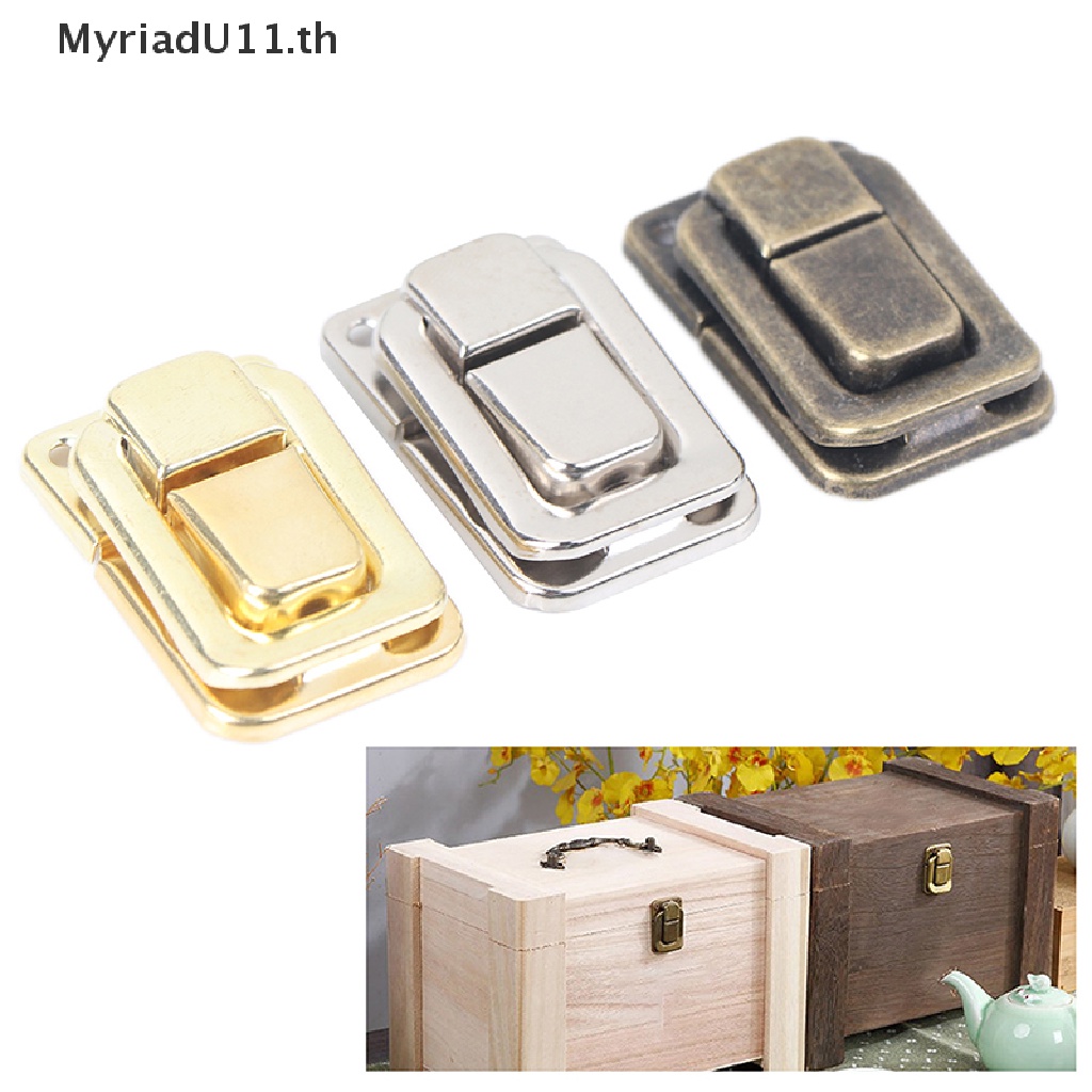 【MyriadU】กลอนล็อก แบบไม้ ขนาดเล็ก สําหรับกล่องของขวัญ กระเป๋าเดินทาง