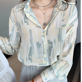 Womens new Korean top Long Sleeve Shirt