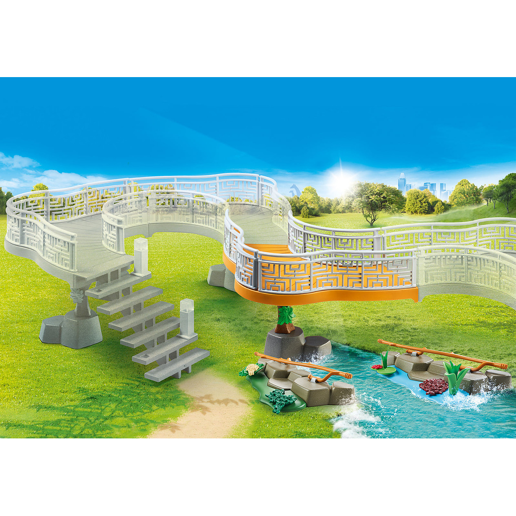 Playmobil 70348 Zoo Viewing Platform Extension แอคชั่นฟิกเกอร์ สวนสัตว์ ส่วนเสริมสะพานชมสัตว์