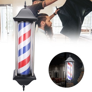 Barber Pole แถบไฟ Led ประหยัดพลังงานสีแดงสีขาวสีน้ําเงินสําหรับร้านตัดผม