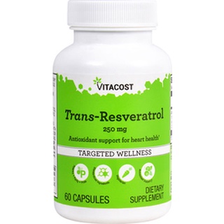 Vitacost Trans-Resveratrol  250 mg 60 Capsules