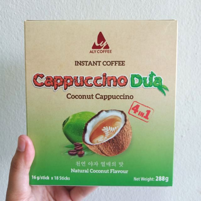 กาแฟ สำเร็จรูป 4in1 คาฟูชิโน Coconut กลิ่นหอม มะพร้าว กาแฟ เวียดนาม แท้100%