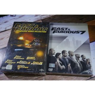 ดีวีดีมือสอง The Fast and The Furious Boxset 1-6 + 7  (ขายรวม ไม่แยก)