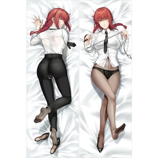 Ready Stock Dakimakura Anime Girl Chainsaw Man Makima Sexy Body Pillow Case X 150*50cm