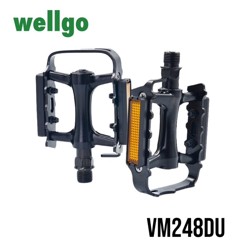 [แท้] บันได จักรยาน Wellgo M248 DU งานดี ทนทาน ใช้ได้ทั้งเสือหมอบ เสือภูเขา