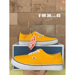 รองเท้าผ้าใบแฟชั่นแวน Vans of The Wall สี Yellow size (36-45)