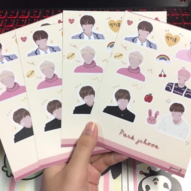 Sticker die-cut park jihoon wannaone🐰 สติ๊กเกอร์ไดคัทพัคจีฮุน