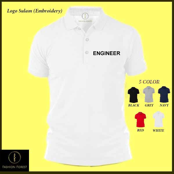 Engineer Sulam บริษัทองค์กรเย็บปักถักร้อยกิจกรรมฟังก์ชั่นกลุ่ม Baju เสื้อโปโลเสื้อยืดเสื้อ NADNAD