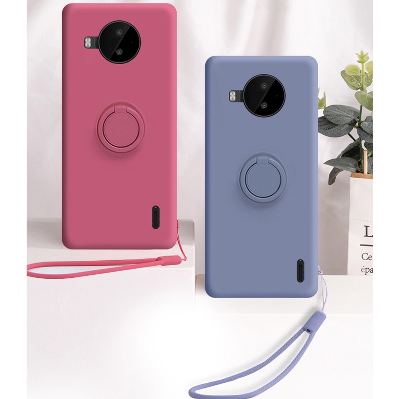 เคสโทรศัพท์มือถือ ซิลิโคน พร้อมสายคล้องแม่เหล็ก สําหรับ Nokia C10 C20 G10 G20 X10 X20 C1 2nd C12 C2 