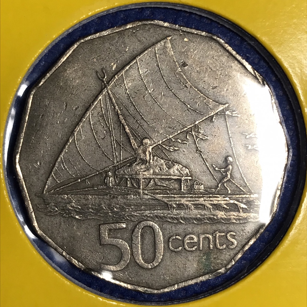 No.15349 ปี1981 FIJI 50 CENTS เหรียญสะสม เหรียญต่างประเทศ เหรียญเก่า หายาก ราคาถูก