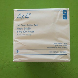 Lab series cotton Swab 4x4" Mesh 24x20 100pcs