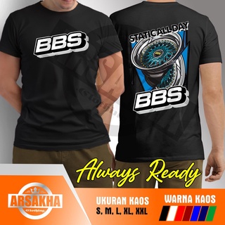 คอตต้อนคอกลมเสื้อยืด ลาย Static all Day BBS Car Rims Arsakha สําหรับผู้ชายS-5XL