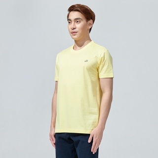 CROCODILE POPCORN YELLOW CUSTOM FIT T-SHIRT คร็อกโคไดล์ เสื้อยืดคอกลมทรงคัสตอมฟิตสีเหลือง POPCORN