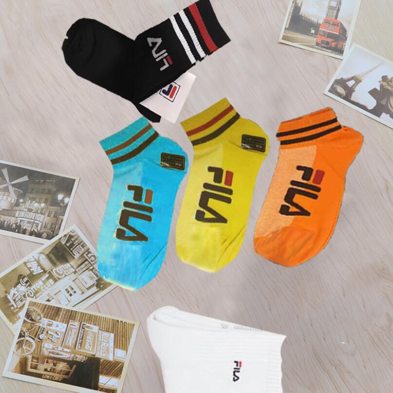 Fila Socks Men's Cotton Women's Short Sports Socks Sweat-absorbing Summer Light Boat Socks Women's F