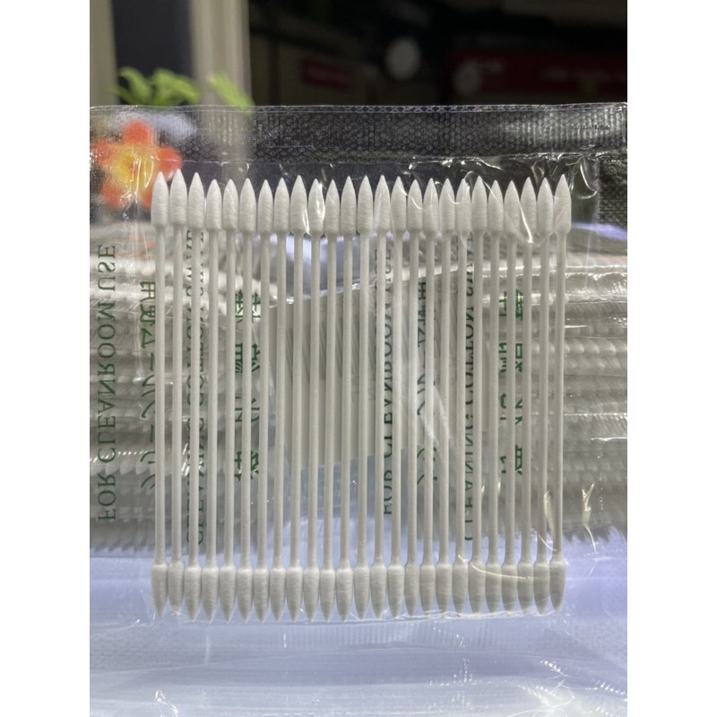 1 แพ็ค มี 25ชิ้น สำลีก้านปลายแหลม คล้ายๆคอตตอนบัด สำหรับเช็ดทำความสะอาด ตามร่อง ตามรู ตามขอบ ตามซอกลึก และซอกเล็กๆน้อยๆ