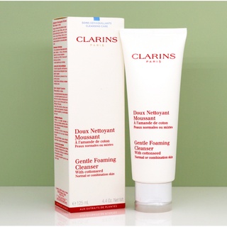 Clarins Gentle Foaming cleanser คลารินส์ โฟมล้างหน้า สูตรเก่าแก่ ขนาด 125 มล.