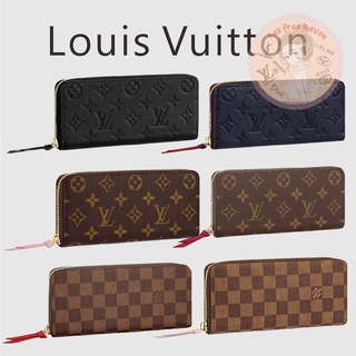 Shopee ราคาต่ำสุด 🔥ของแท้ 100% 🎁Louis Vuitton Brand New CLéMENCE Wallet