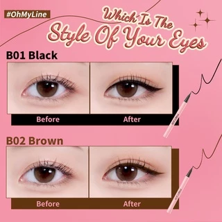 Pinkflash Ohmypinkflash ดินสอเขียนขอบตากันน้ําติดทนนาน 2 สี