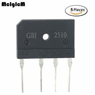 เครื่องแปลงกระแสไฟฟ้าไดโอด วงจรเรียงกระแสเต็มคลื่นแบบบริดจ์ 25A 1000V gbj2510 จำนวน 5 ชิ้น