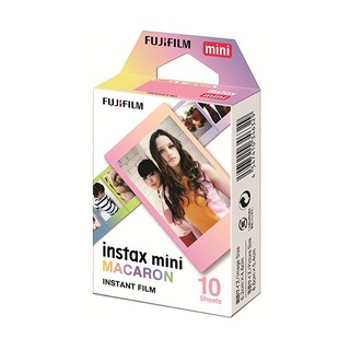 ฟิล์มโพลารอยด์  Fujifilm Instax Film   ลายมาการอง ขนาด10 แผ่น