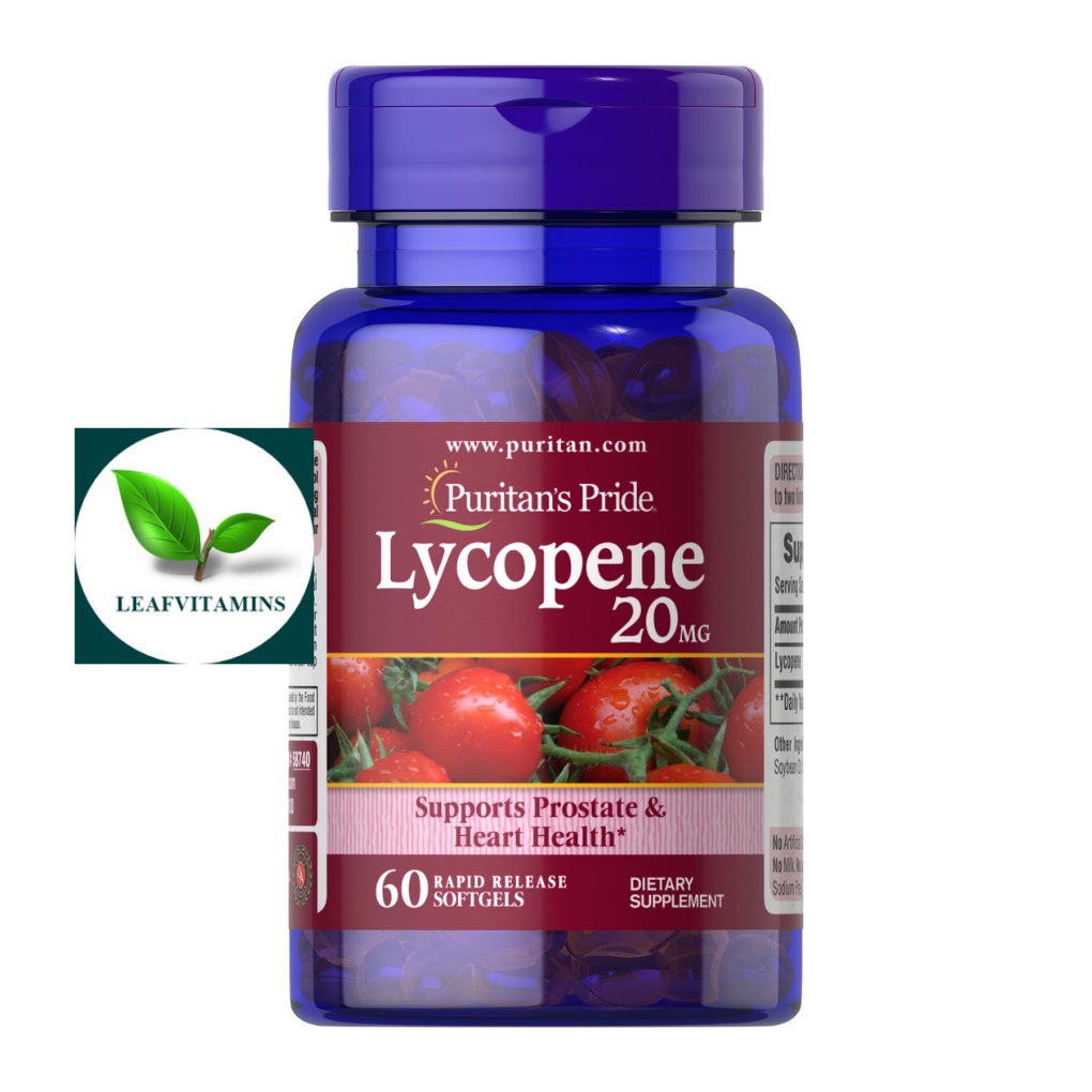 Puritan's Pride Lycopene 20 mg / 60 Softgels