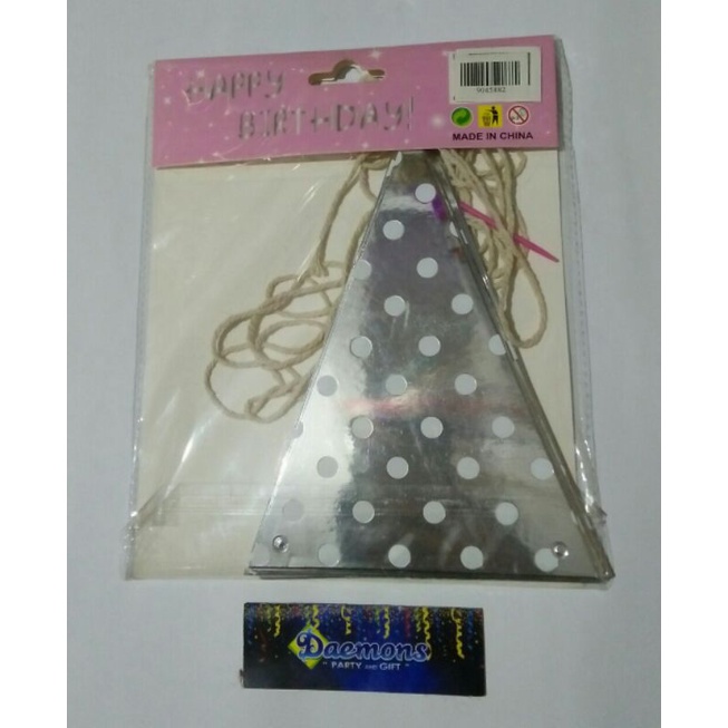 TRIANGLE BANNER/BIRTHDAY FLAG/BUNTING FLAG