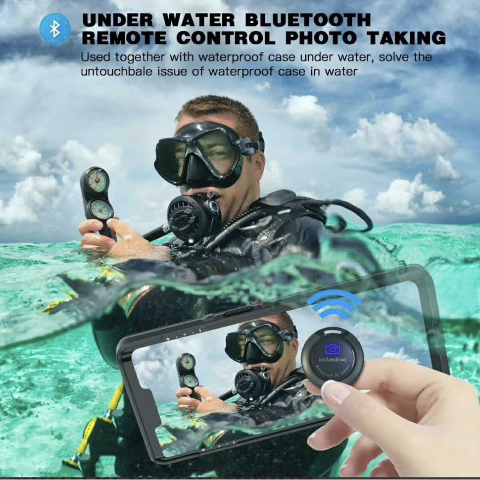 ของแท้100% ริโมท SHELLBOX Wireless Self Timer Waterproof Remote Control Camera for Android Ios