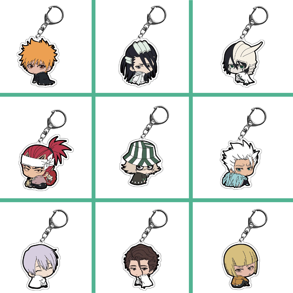 อะนิเมะ Bleach Kurosaki Ichigo พวงกุญแจ Urahara Kisuke,การ์ตูนอะคริลิคใสพวงกุญแจ