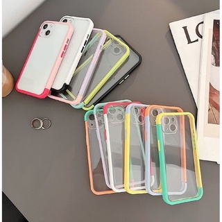 เคสทูโทน สำหรับ 12 I 11 I 13 I Pro I Pro Max เคสประกบขอบข้าง 3in1 phone case เคส เคสใส เคสประกบทูโทน เคสขอบสี เคสประกบ