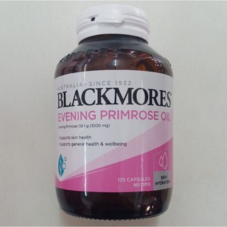 อีฟนิ่ง พริมโรส 125 แคปซูล 1000 มก. แบล็คมอร์ Blackmores evening primrose oil 1000 mg. 125 Capsules