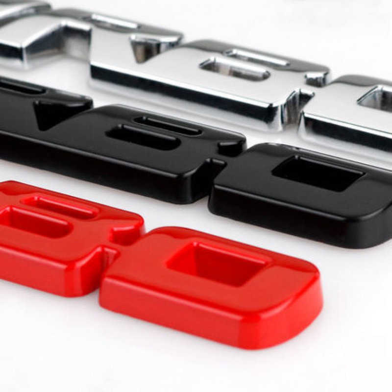 3D สติกเกอร์รถและสติ๊กเกอร์มอเตอร์สติ๊กเกอร์โลหะสติ๊กเกอร์ Turbo สัญลักษณ์จดหมายสติ๊กเกอร์สำหรับรถจักรยานยนต์ตกแต่ง - รูปที่ 3