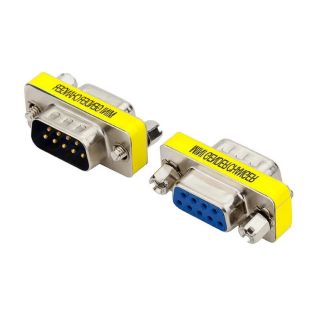 DB9 9Pin ชาย/ชาย/หญิง/ชาย/หญิง Mini เพศ Changer อะแดปเตอร์ RS232 Serial plug com ตัวเชื่อมต่อ