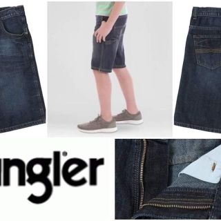 กางเกงยีนส์เด็กขาสั้น Wrangler