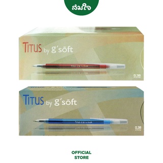 Gsoft ปากกาลูกลื่นเจล TITUS 0.38mm. จำนวน 30ด้าม