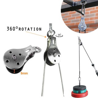 ล้อสแตนเลสไนล่อน 304 หมุนได้ 360 องศาสําหรับออกกําลังกาย Lat Pulley